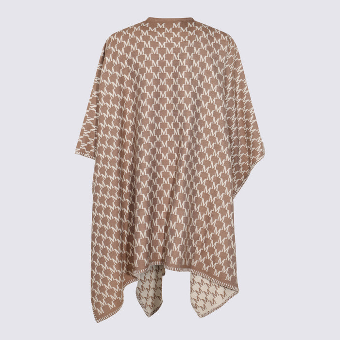 Max Mara Scarfs Bianco/noce