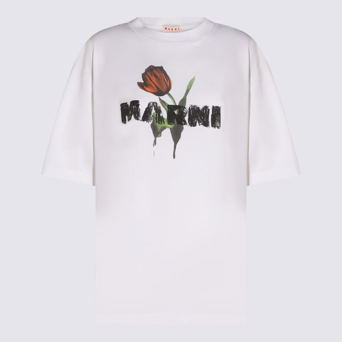 Marni T-shirts and Polos White _100 % Co