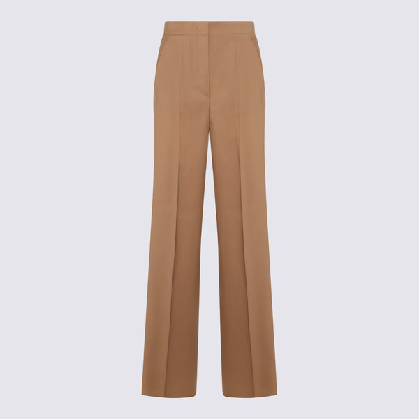Max Mara 100% Virgin Wool trousers in beige