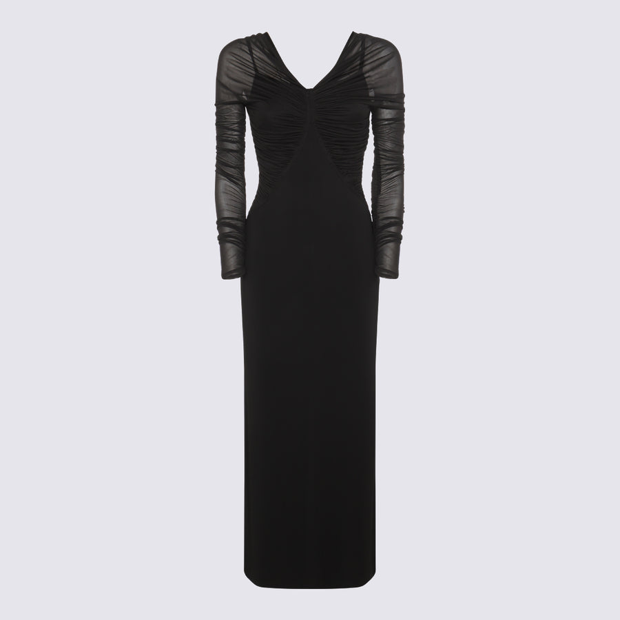 Max Mara 100% Viscose dress in black