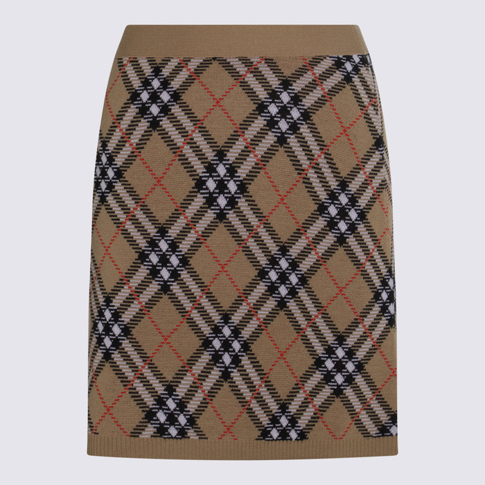 Burberry Skirts Sand Ip Check _wo Pl