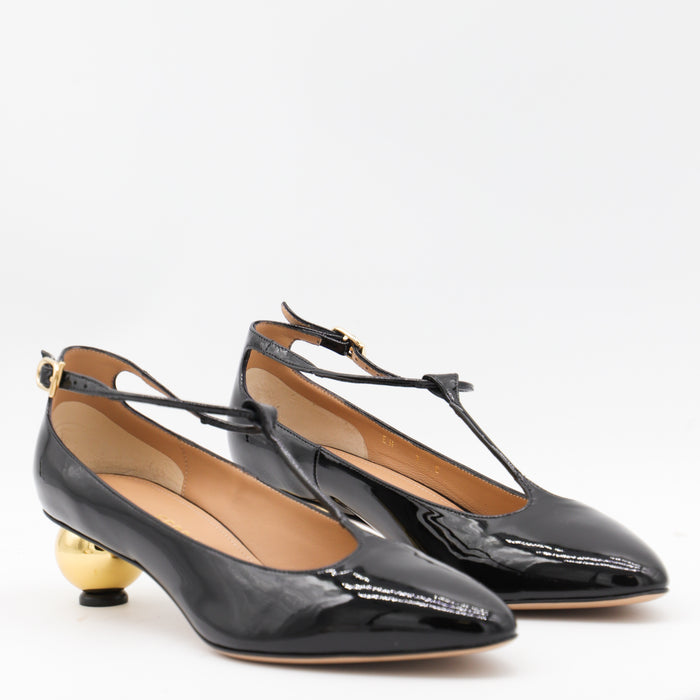 Ferragamo With Heel Black _cover Le Sole %el