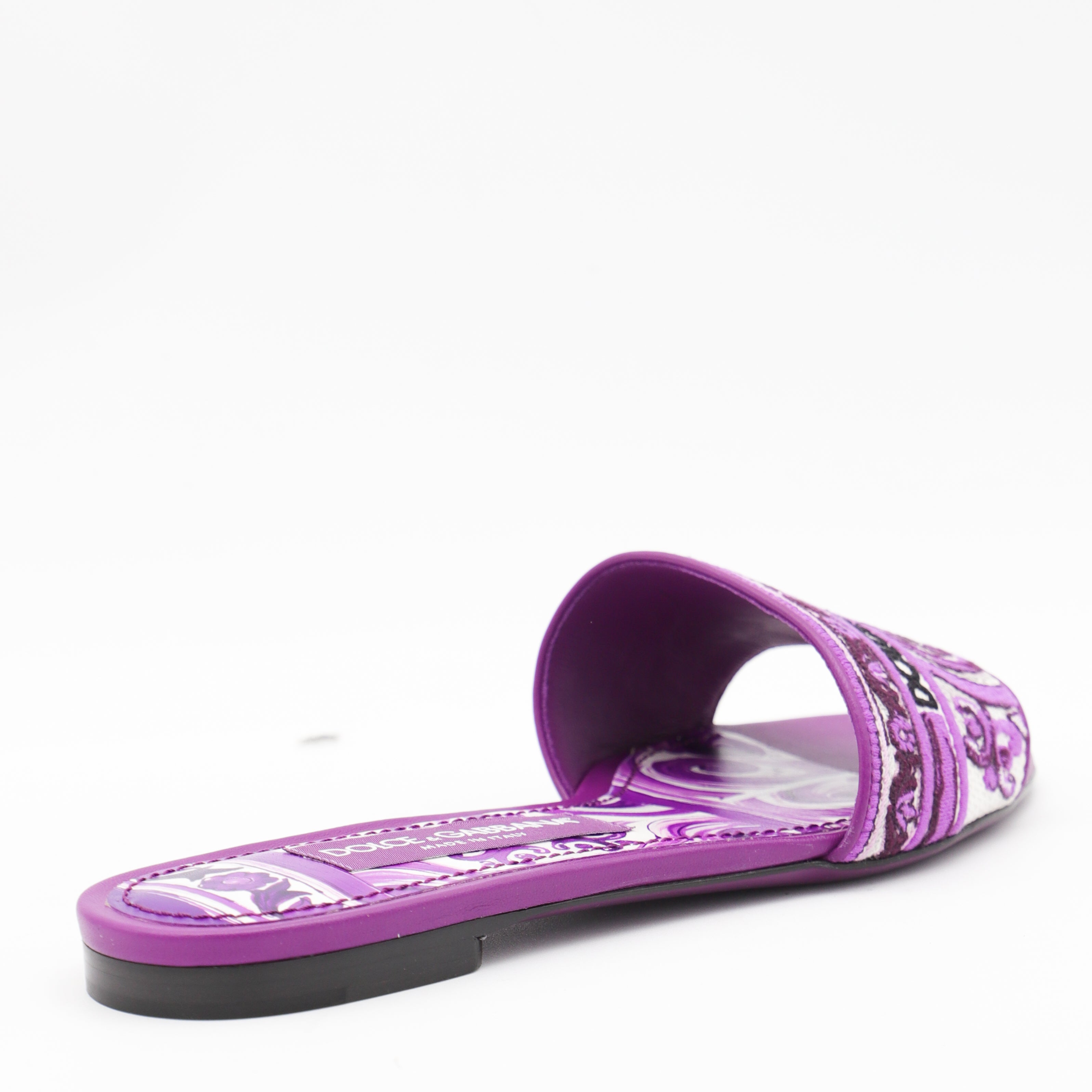 Dolce & Gabbana Flat shoes Maiolica Viola Co+agnello