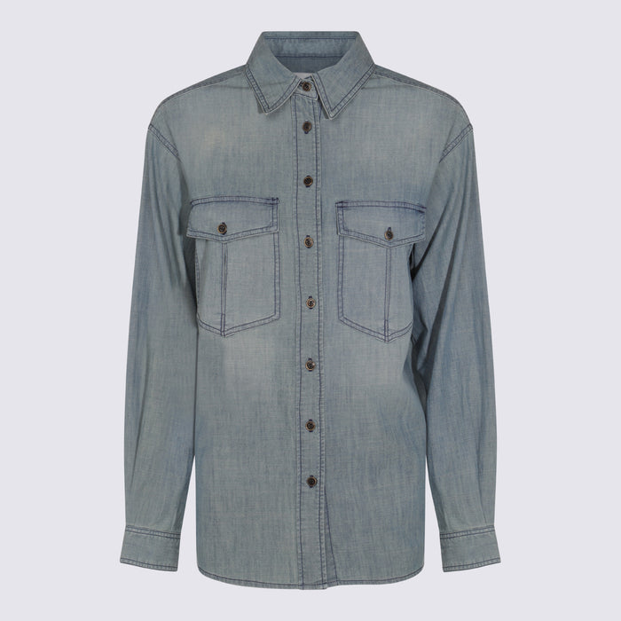 Marant Etoile Shirts Blue _100 % Co