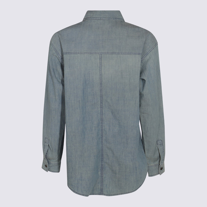 Marant Etoile Shirts Blue _100 % Co