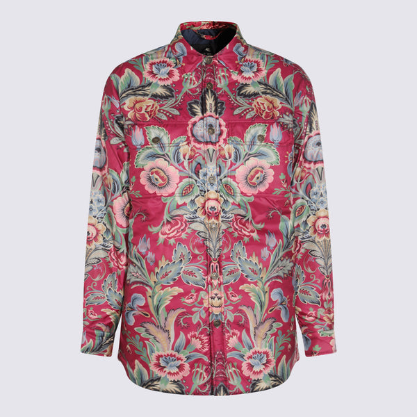Etro 100% Polyester coat in aubergine