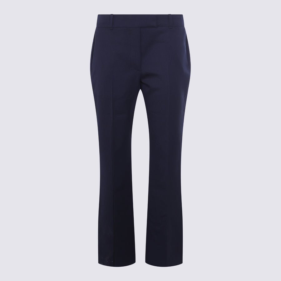 Alexander McQueen 100% wool trousers in navy