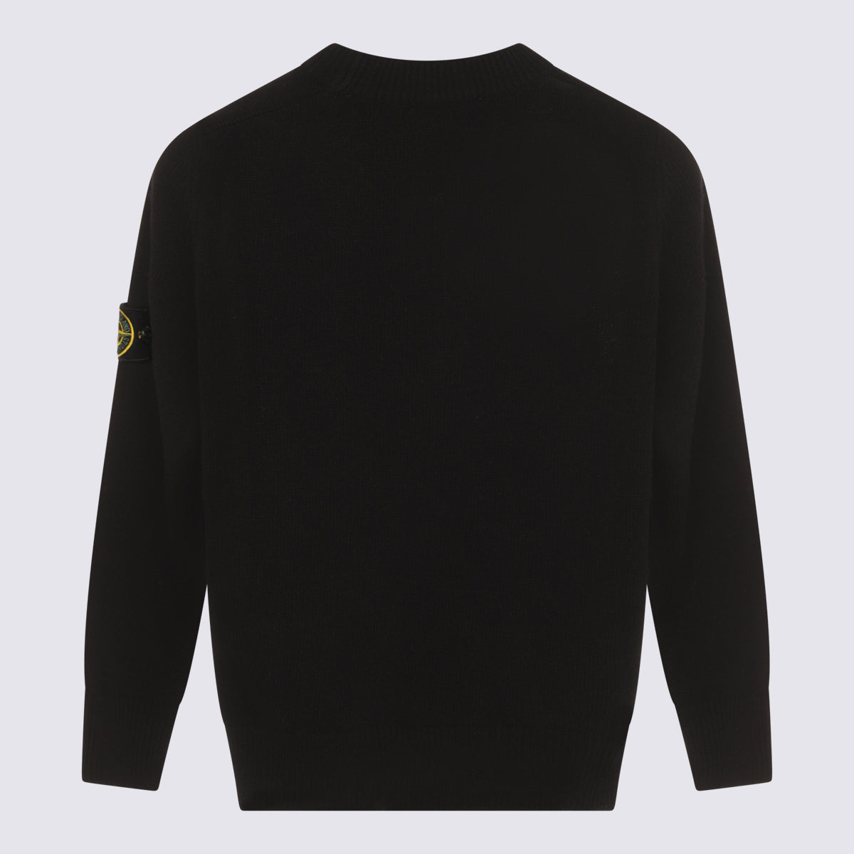Stone Island Sweaters Black Wv + Cashmere Ny Vi