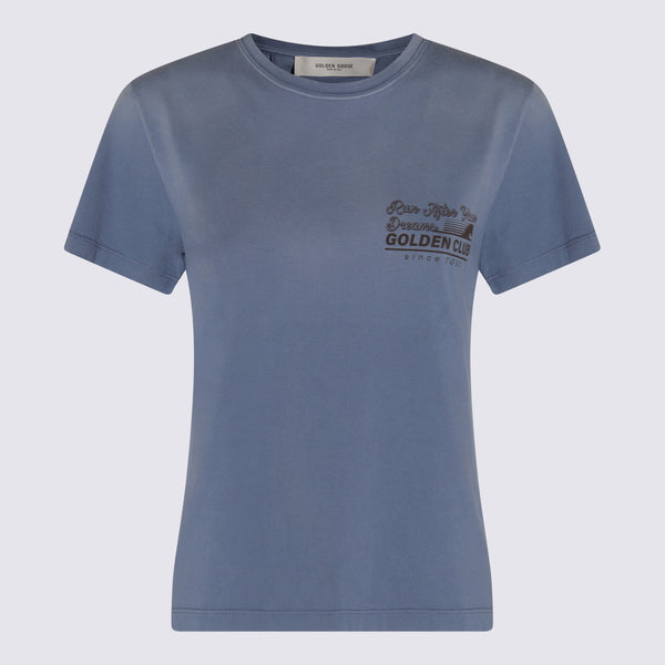 Golden Goose 100% cotton t-shirt in blue