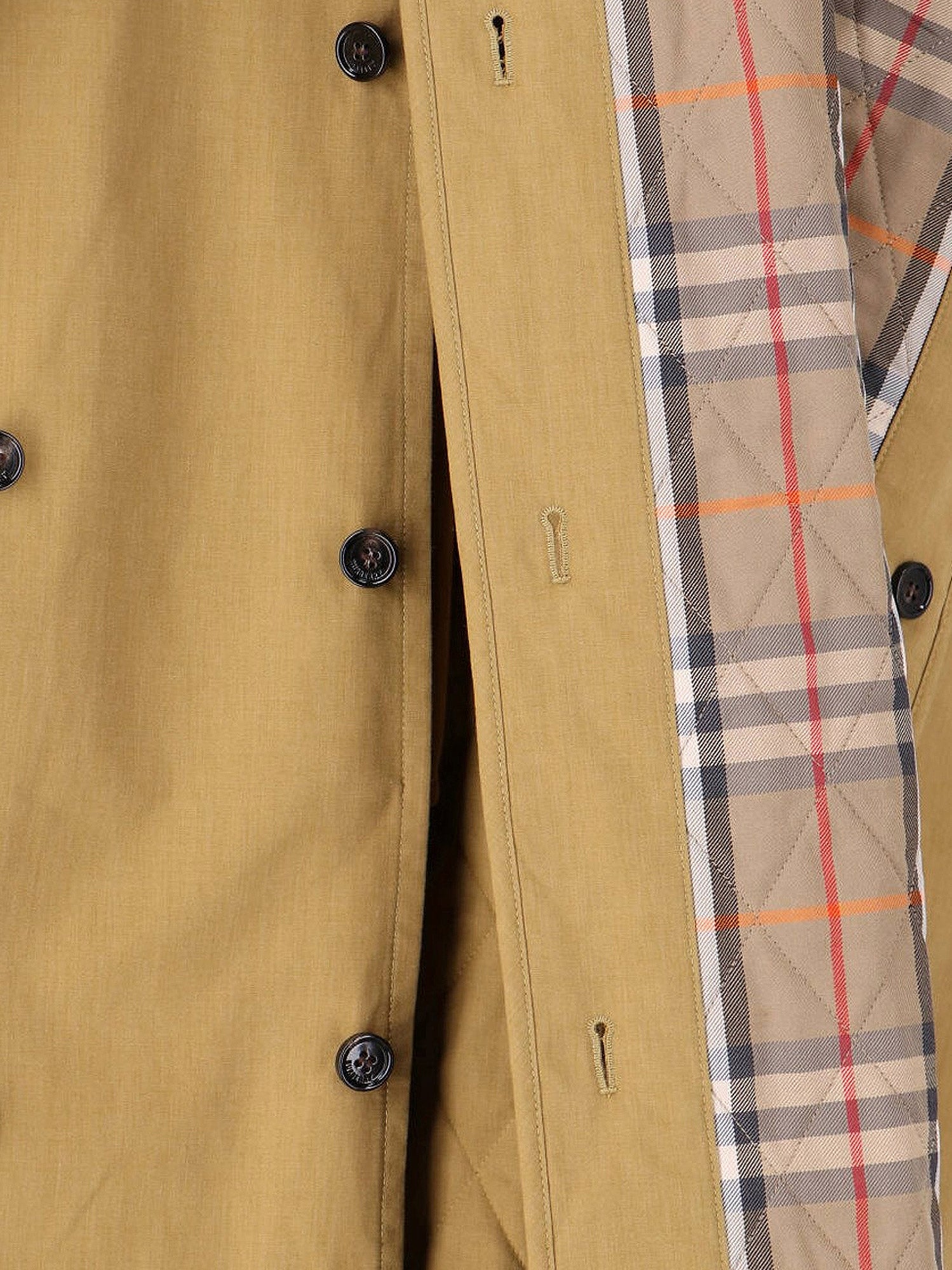 Burberry Coats Lignum Brown Ww Pro Poliestere Cotone