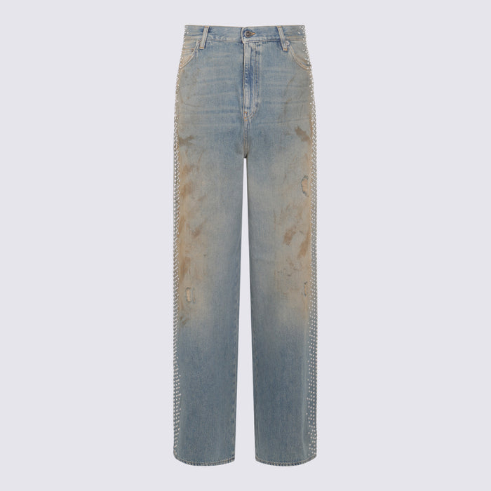 Golden Goose Jeans Blue _100 % Co