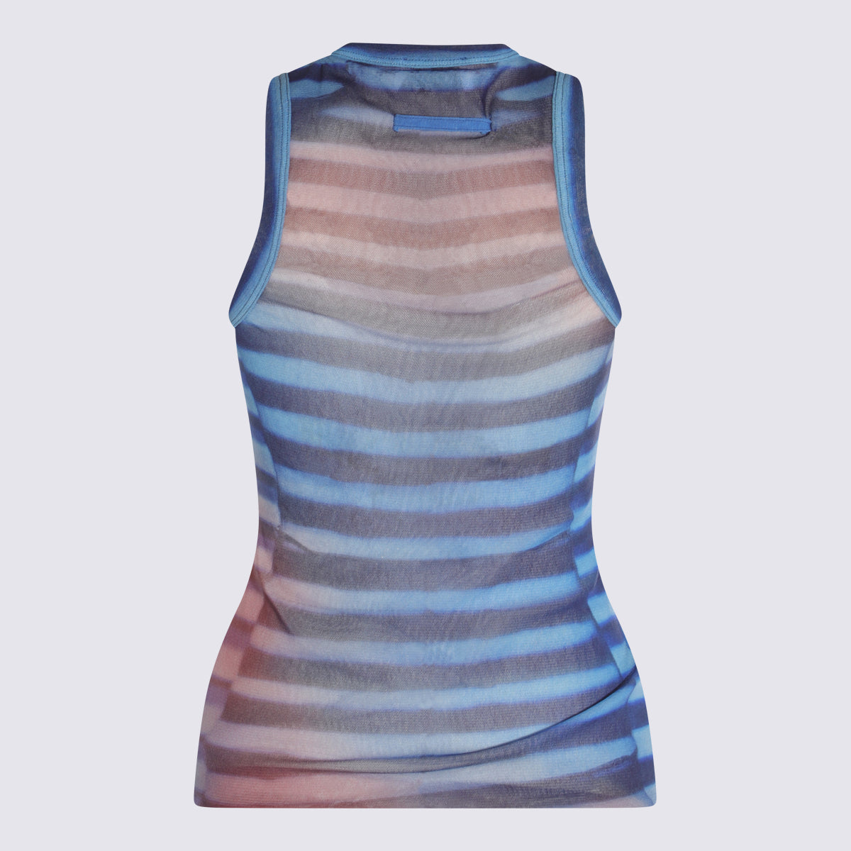 JEAN PAUL GAULTIER Top Lightblue/blue/peach _main Fabric: Pa - Lining