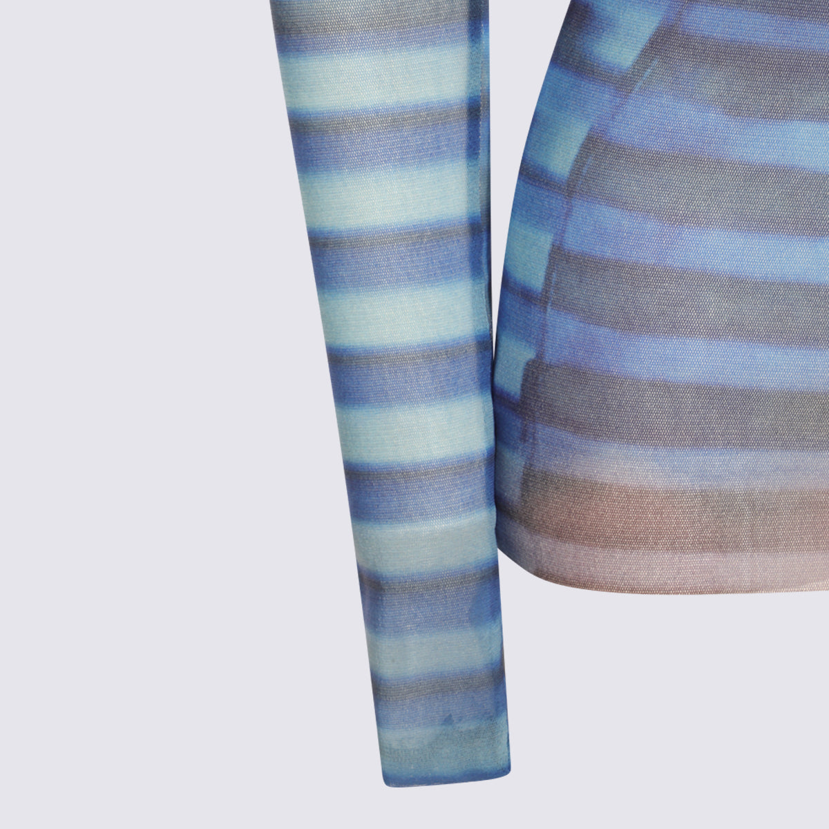 JEAN PAUL GAULTIER Top Lightblue/blue/peach _main Fabric: Pa - Lining