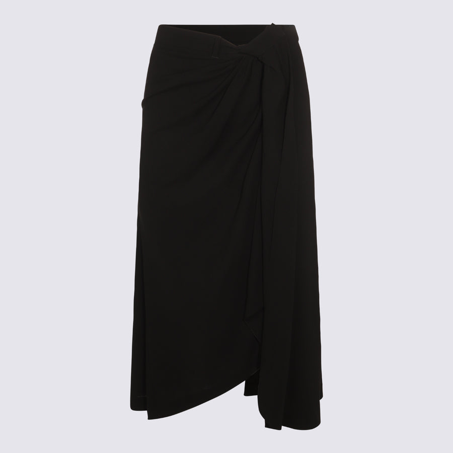 Balenciaga 60% Acrylic skirt in black