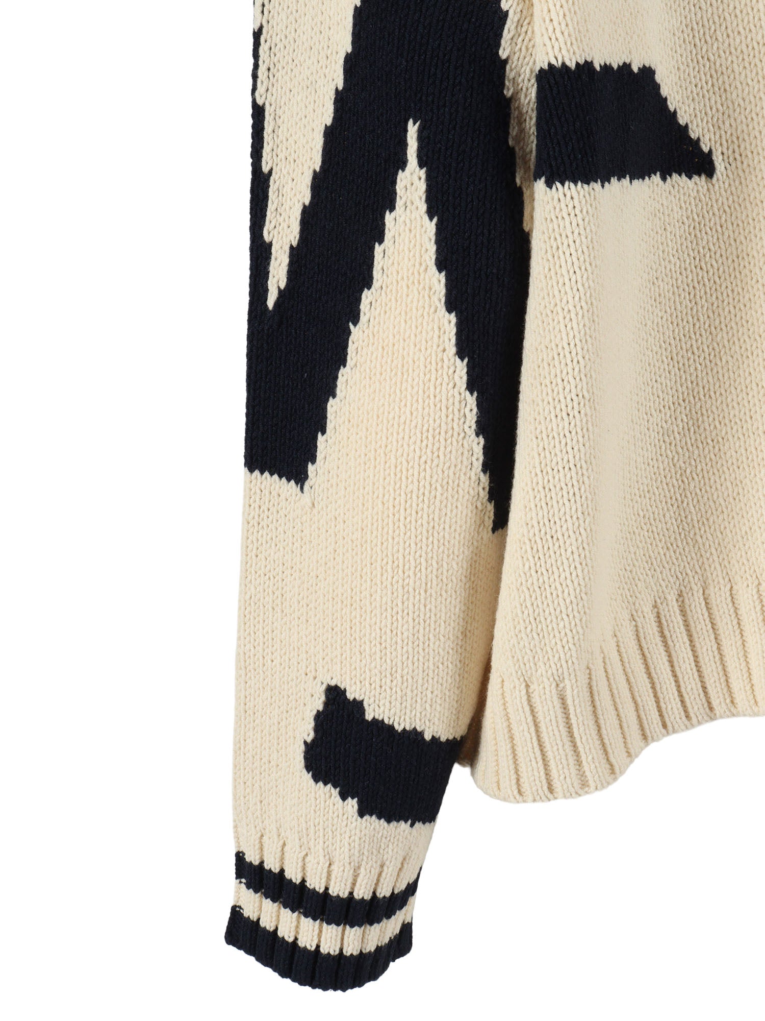 SWEATER White Cotton Acrylic Crewneck