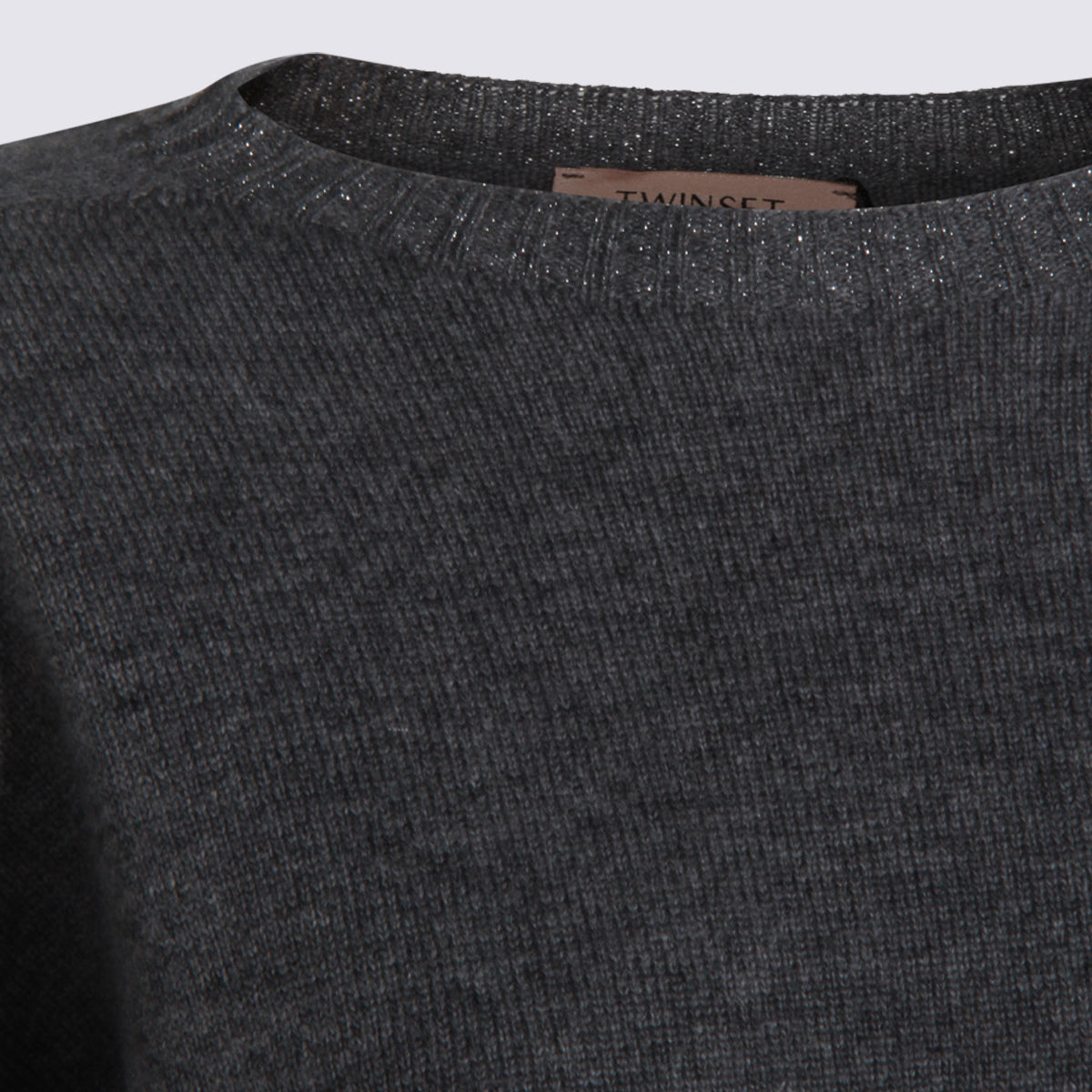 Twin-set Sweaters Medium Mel. Grey/argento Lurex _wo Ws Pl