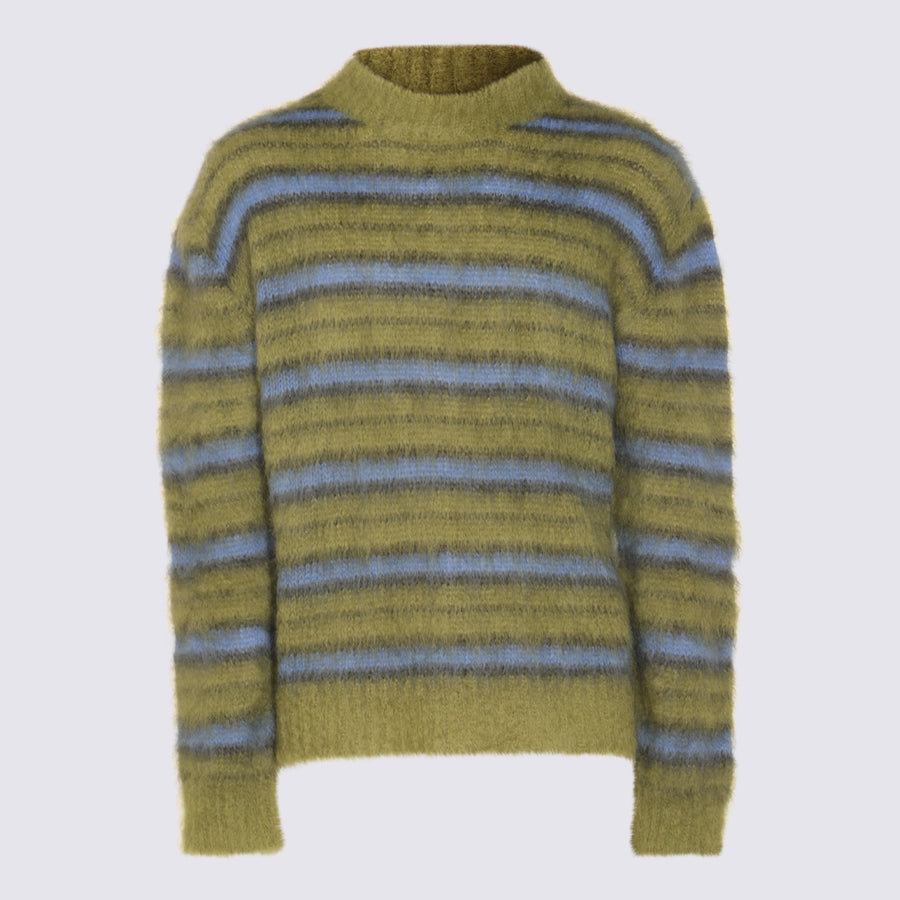 Marni 80% Mohair sweater in yellow