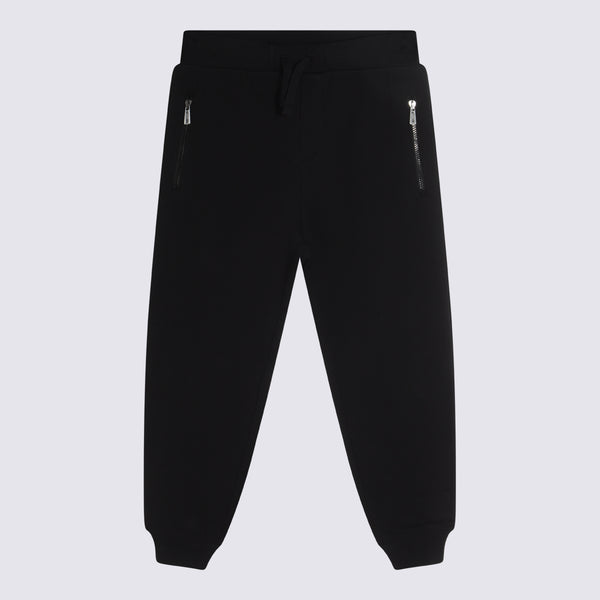 Moschino 100% cotton joggers in black
