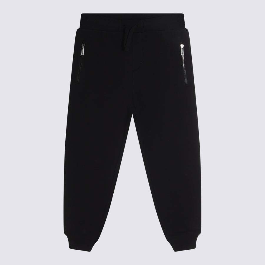 Moschino 100% cotton joggers in black
