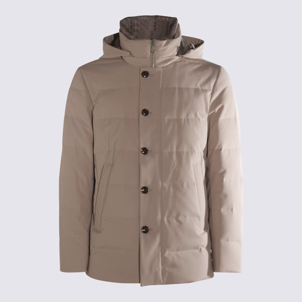 Montecore 91% Polyester down jacket in beige