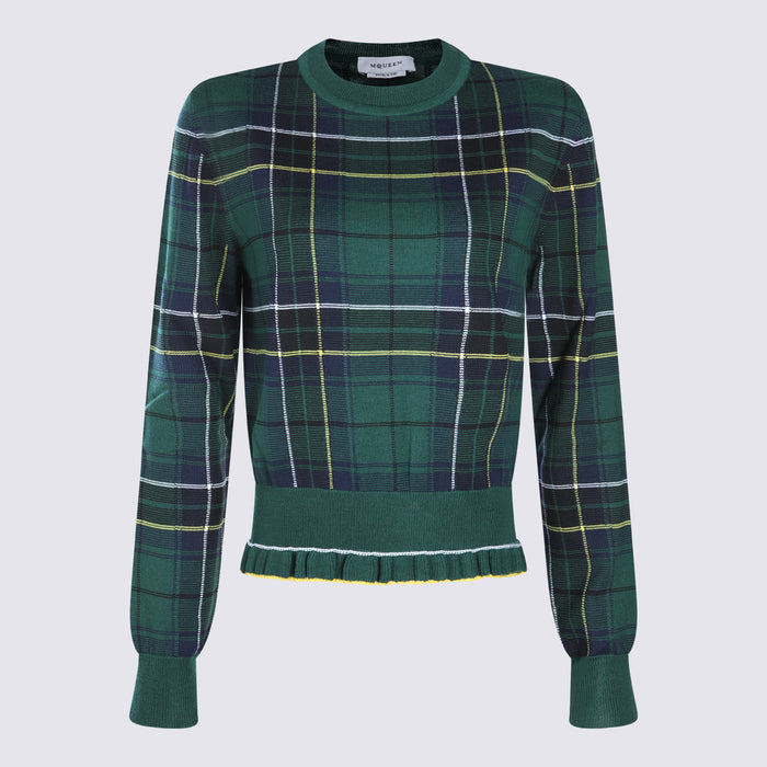 Alexander McQueen Sweaters Navy/green/yellow _wo