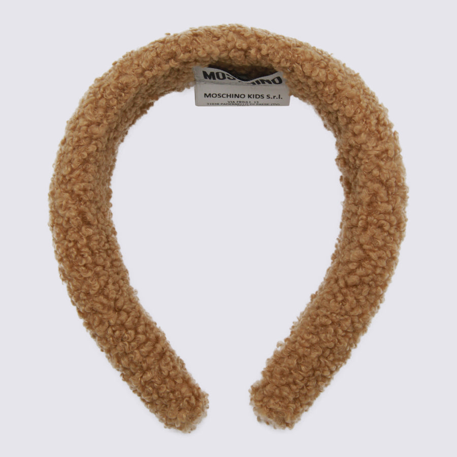 Moschino 100% Polyester hair band in brown