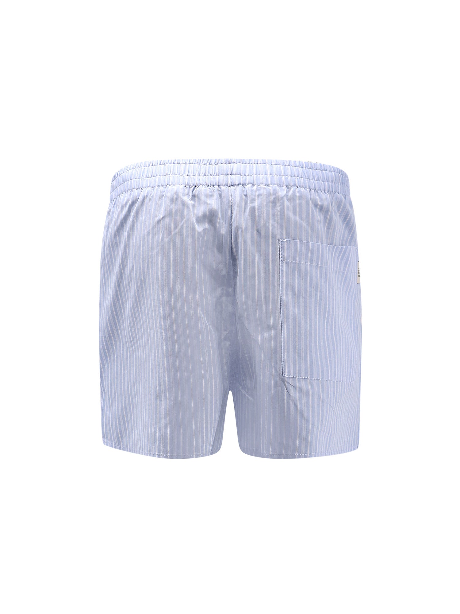 Ami Paris Shorts Bleu Cachemire/ Blanc Cotone