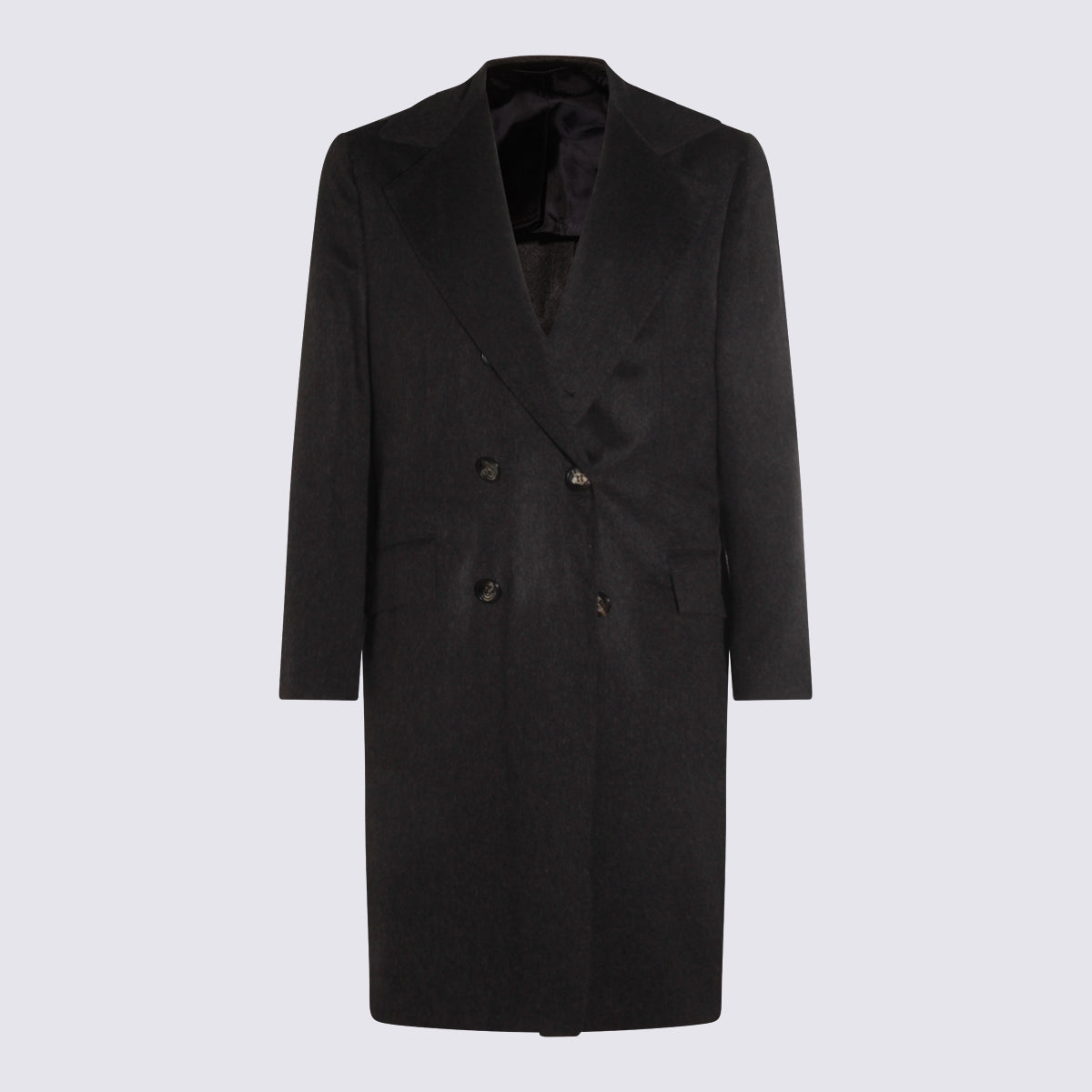 Kiton Coats Grey Cashmere