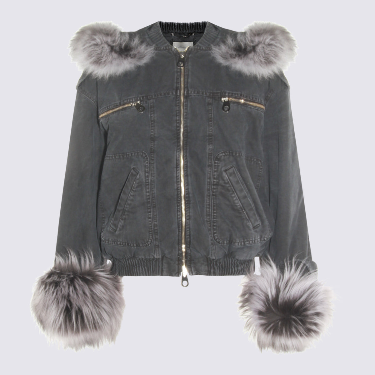 Blumarine Jackets Black/lunar Rock _100 % Co