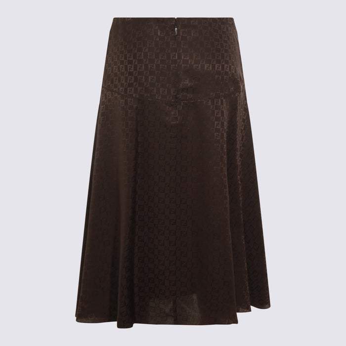 Fendi Skirts Brown _se