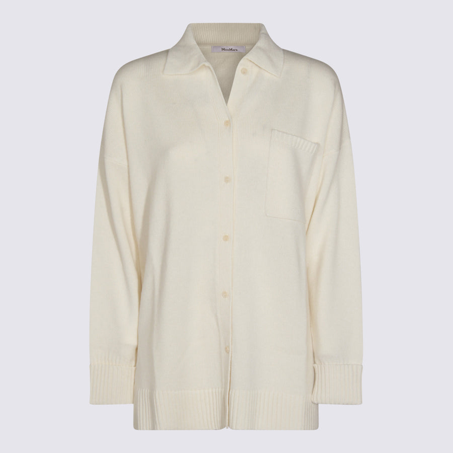 Max Mara 100% Wool sweater in white