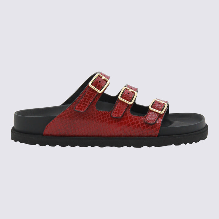 BIRKENSTOCK 1774 Sandals Red Snake (1030011) _cover Le Sole El