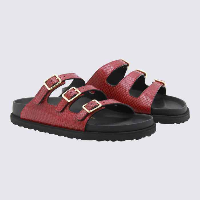 BIRKENSTOCK 1774 Sandals Red Snake (1030011) _cover Le Sole El