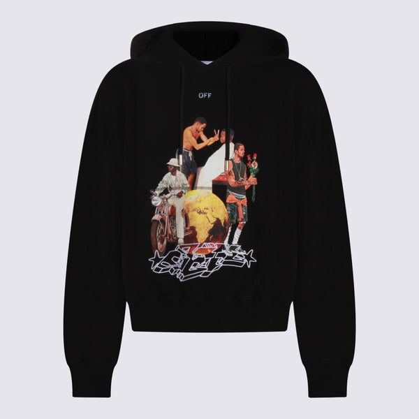 Off-White 100% Cotton sweatshirt in black