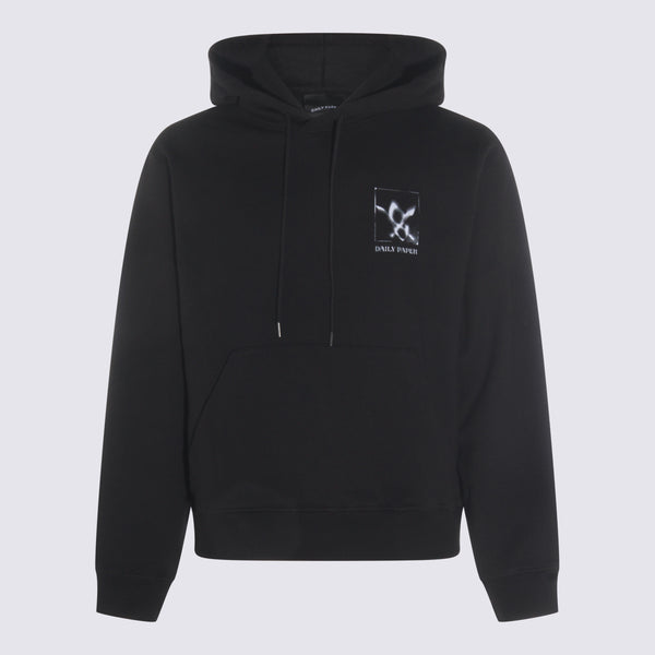 Daily Paper Uomo 100% Cotton hoodie in black
