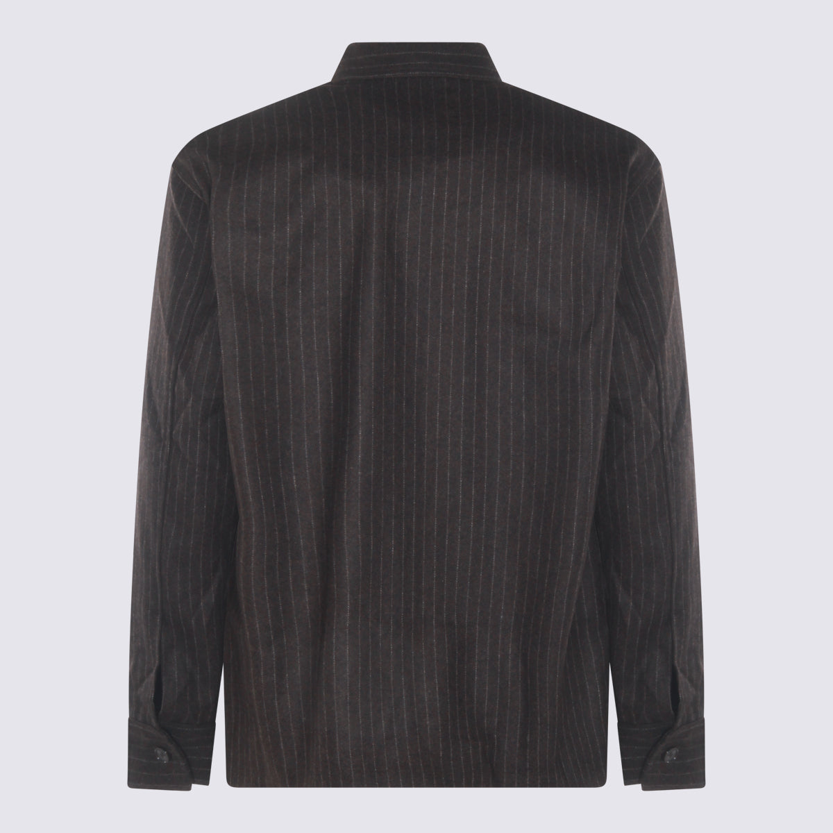 NN.07 Shirts Brown Stripe _wo Pl Pa