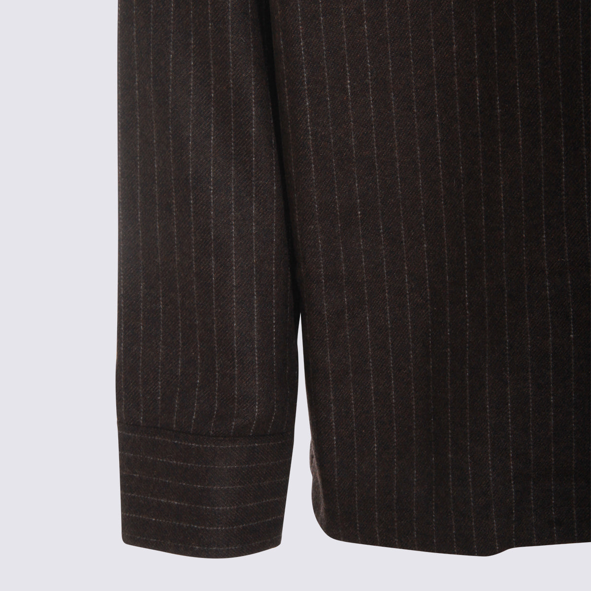 NN.07 Shirts Brown Stripe _wo Pl Pa