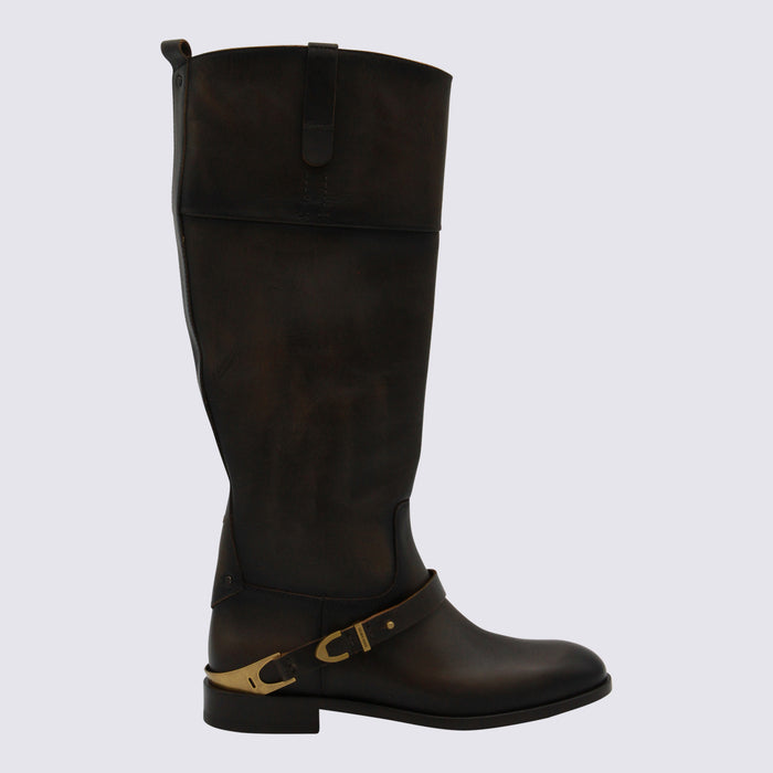 Golden Goose Boots Dark Brown/beige _cover Le Sole El