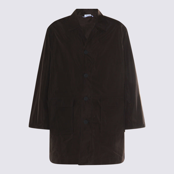 Thom Browne 100% Polyester coat in gray