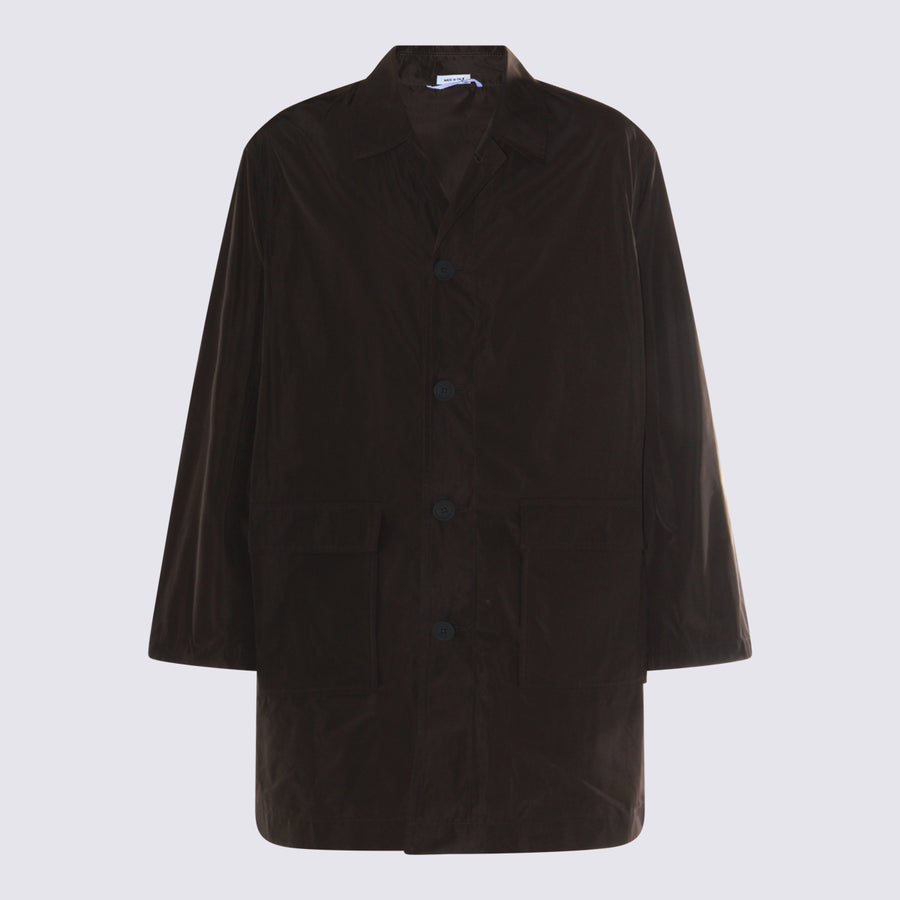 Thom Browne 100% Polyester coat in gray