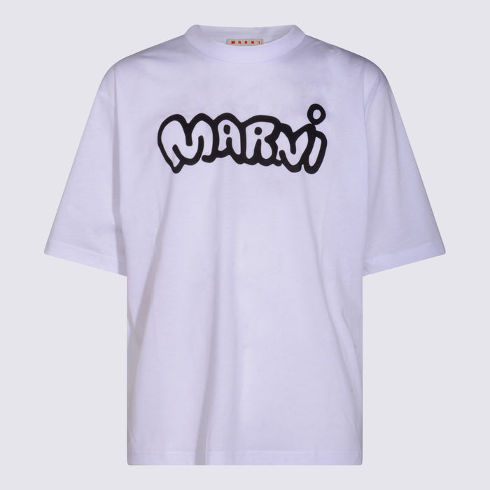 Marni T-shirts and Polos Lily White _100 % Co