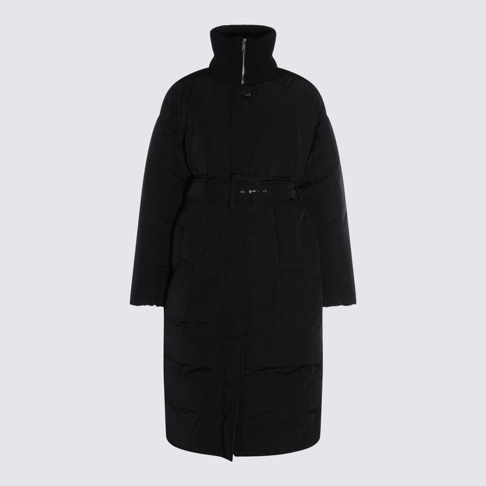 SportMax Coats Black _pl