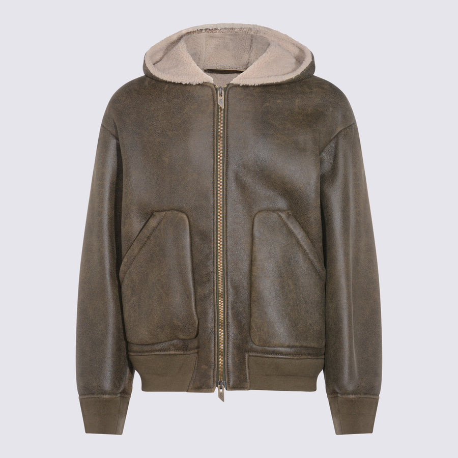 Salvatore Santoro 100% Leather jacket in brown