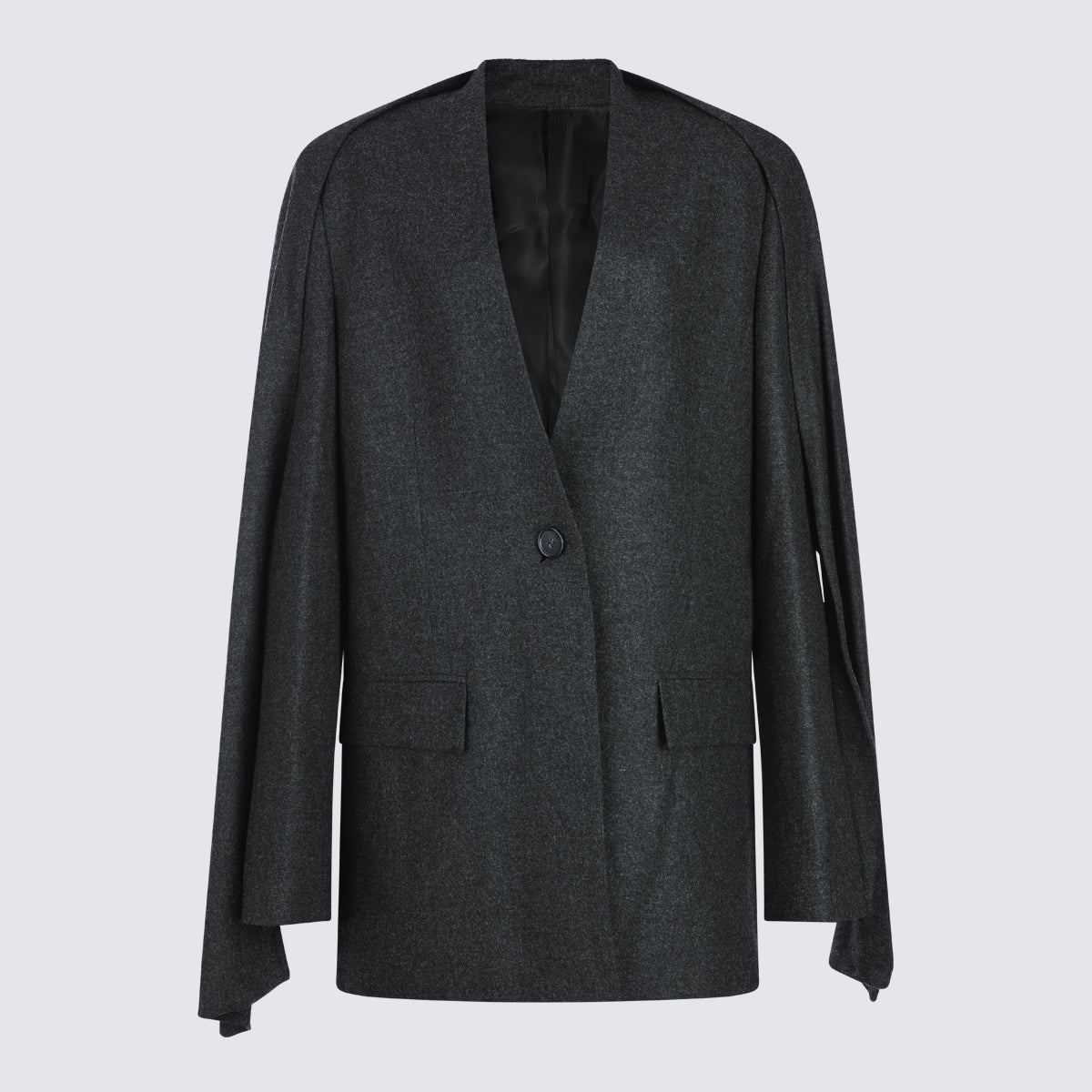 TOTEME Jackets Charcoal Melange _vi Wo