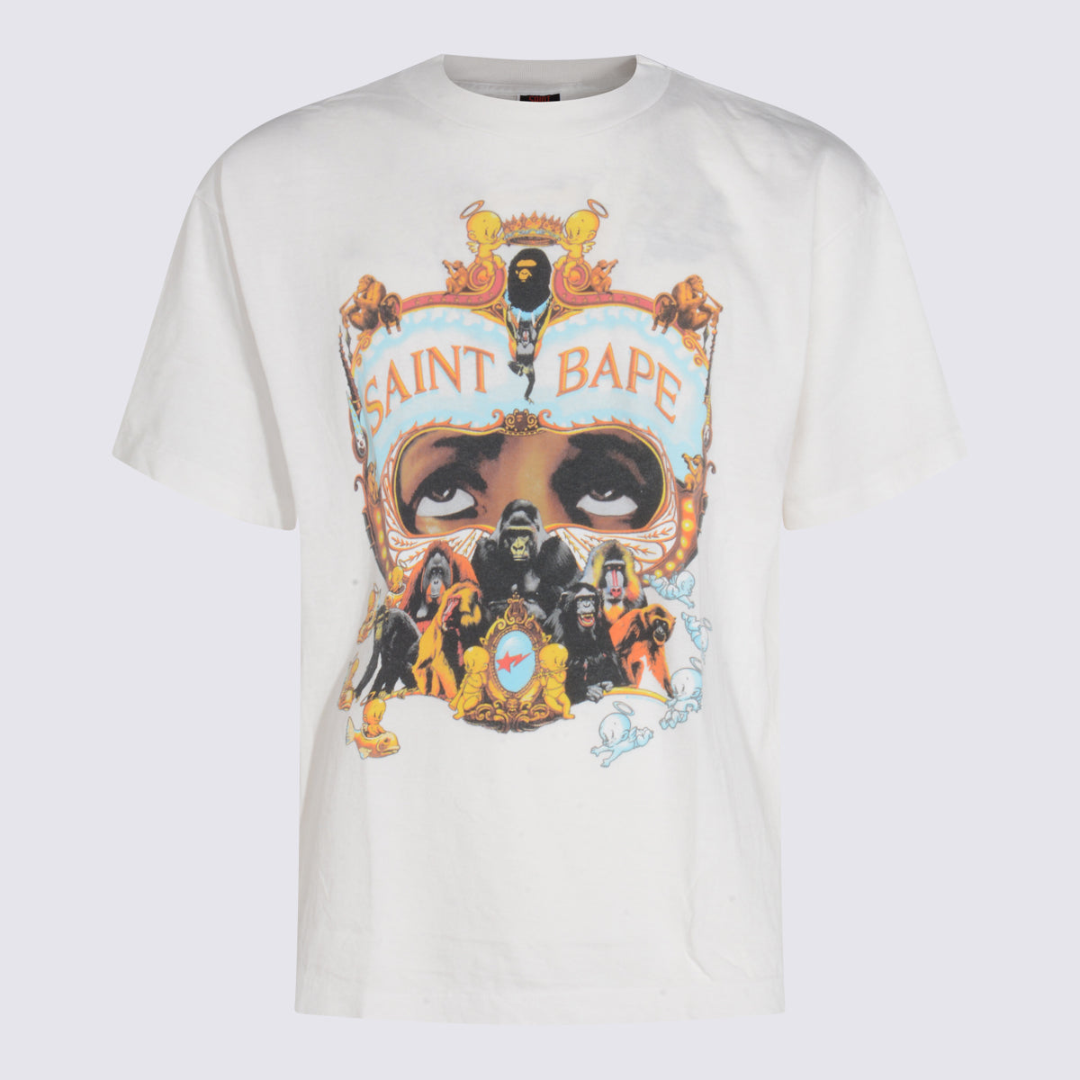 SAINT MXXXXXX T-shirts and Polos White _100 % Co