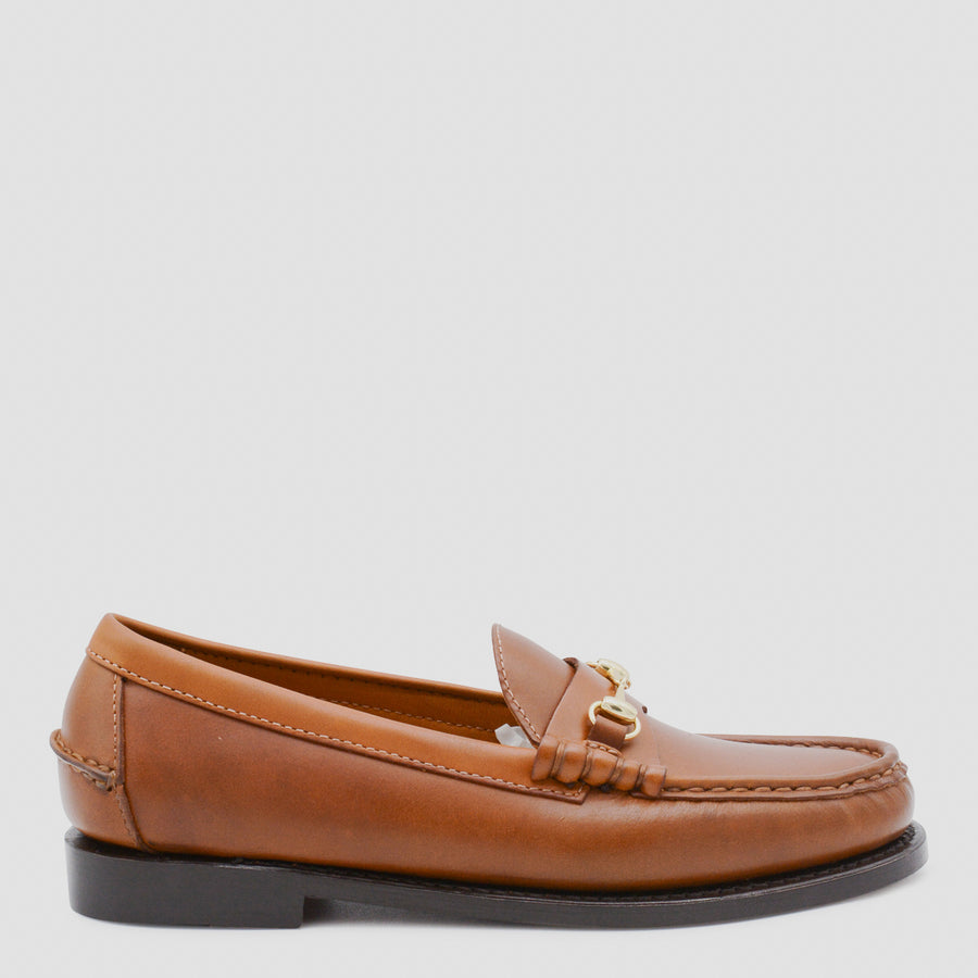 Sebago Leather upper loafer in brown