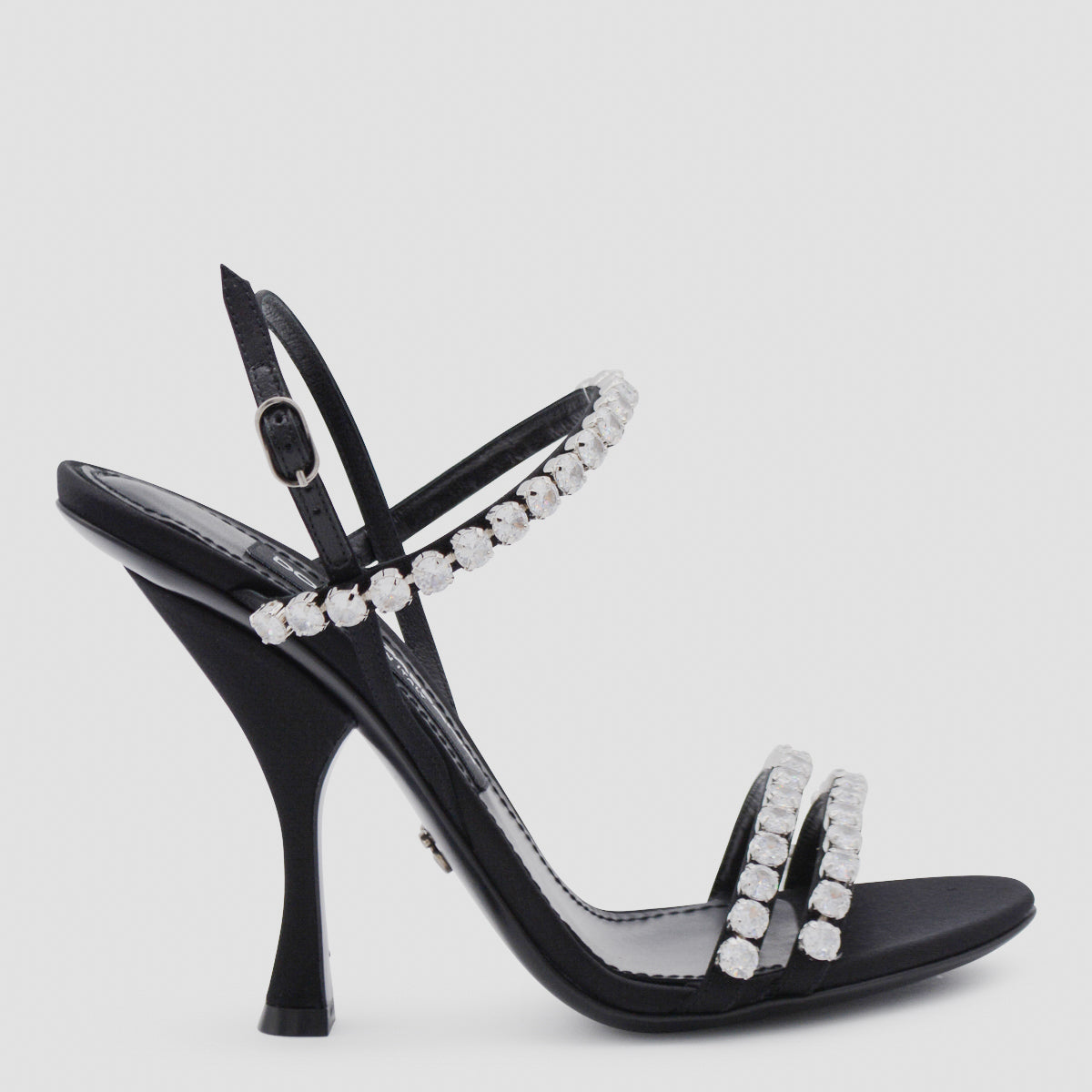 Dolce & Gabbana Sandals Nero/crystal Se+vi+agnello