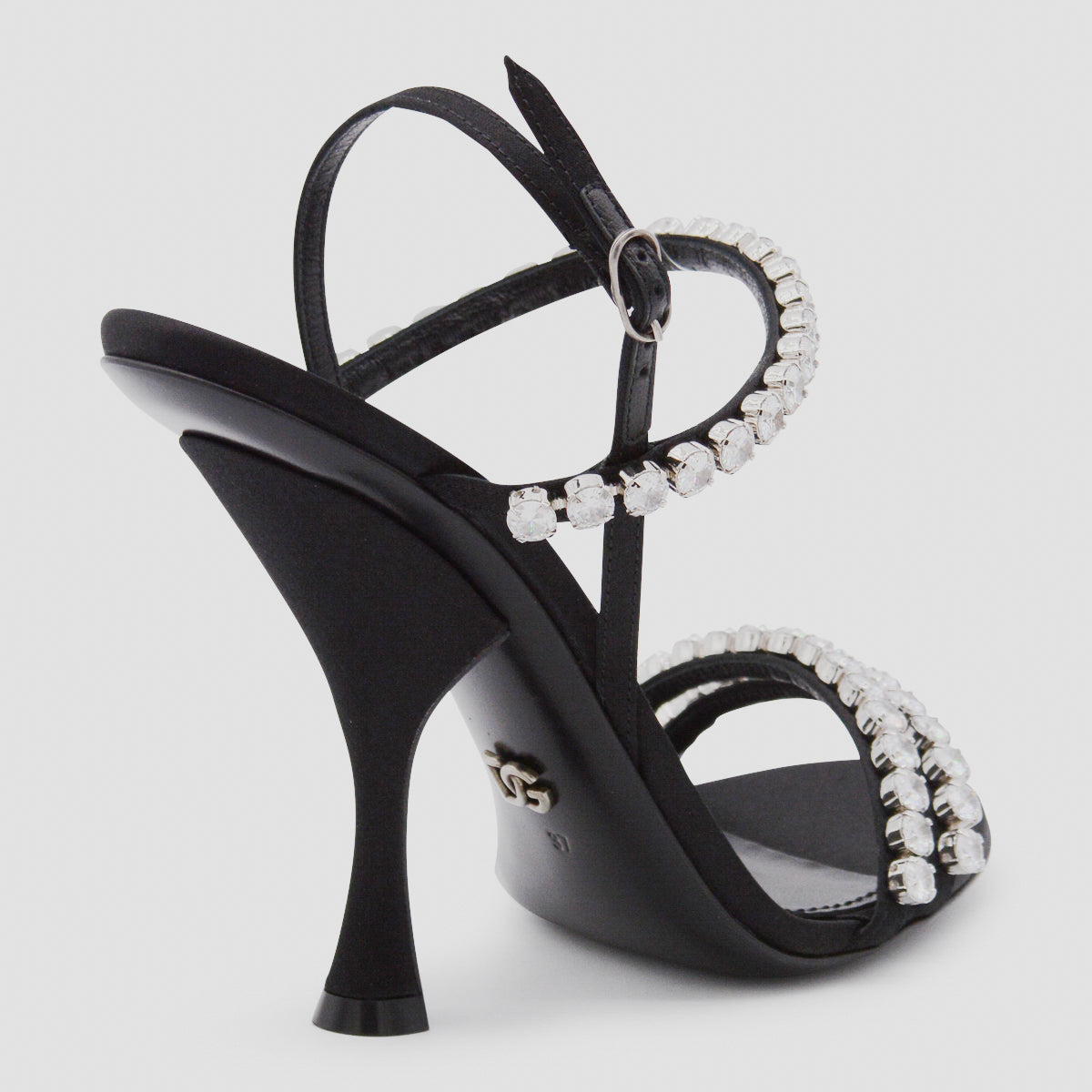 Dolce & Gabbana Sandals Nero/crystal Se+vi+agnello