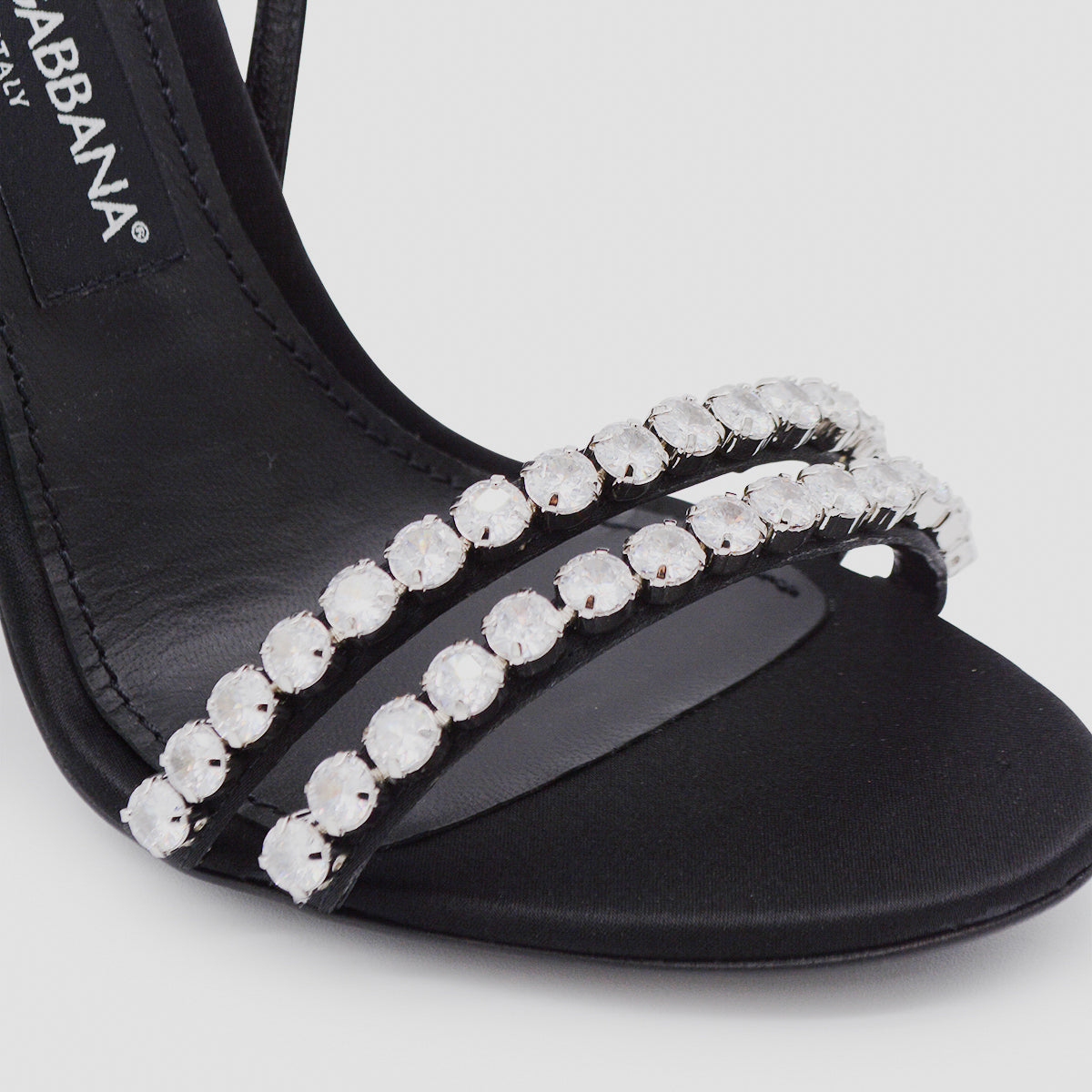 Dolce & Gabbana Sandals Nero/crystal Se+vi+agnello