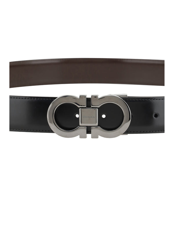 Belt Reversible Leather Black Calf
